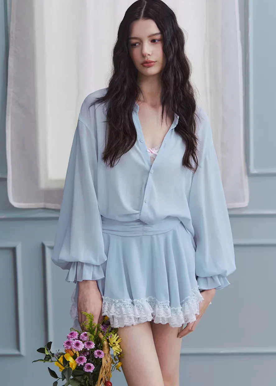 Mist Ease Shirt Skirt Set - Image 10