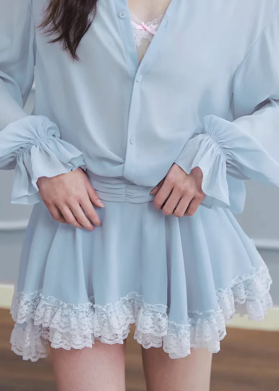 Mist Ease Shirt Skirt Set - Image 12