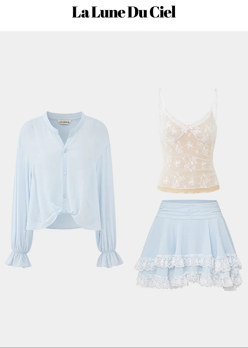 Mist Ease Shirt Skirt Set - Image 13