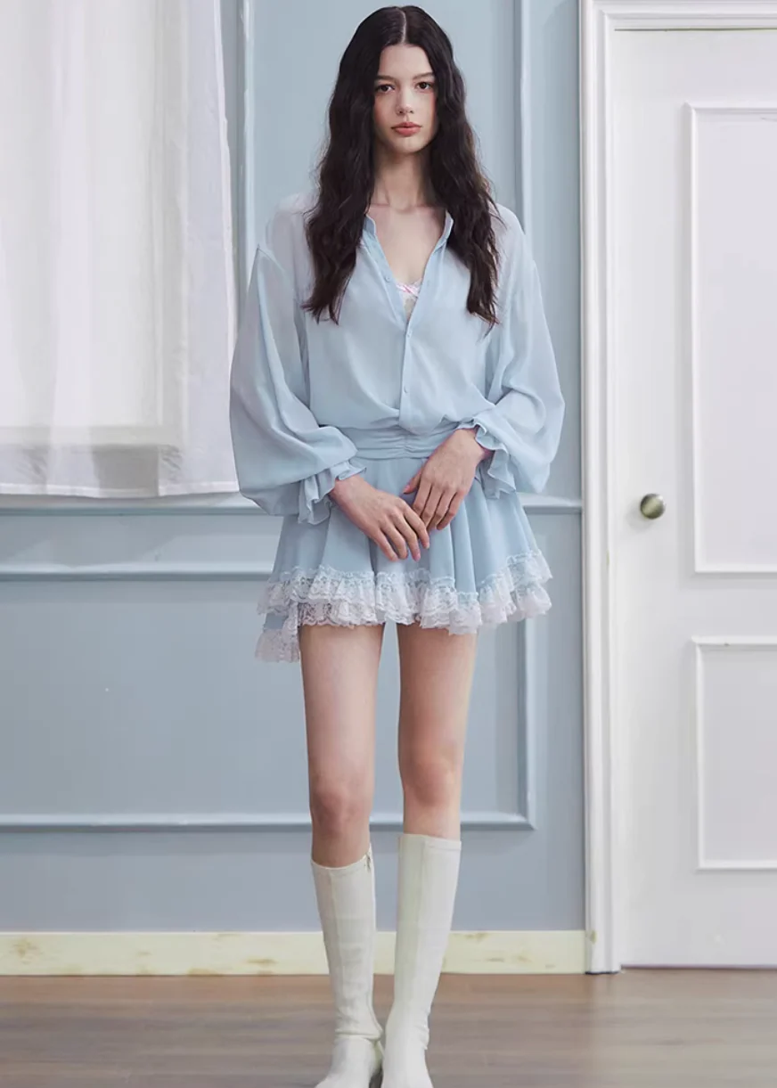 Mist Ease Shirt Skirt Set - Image 3