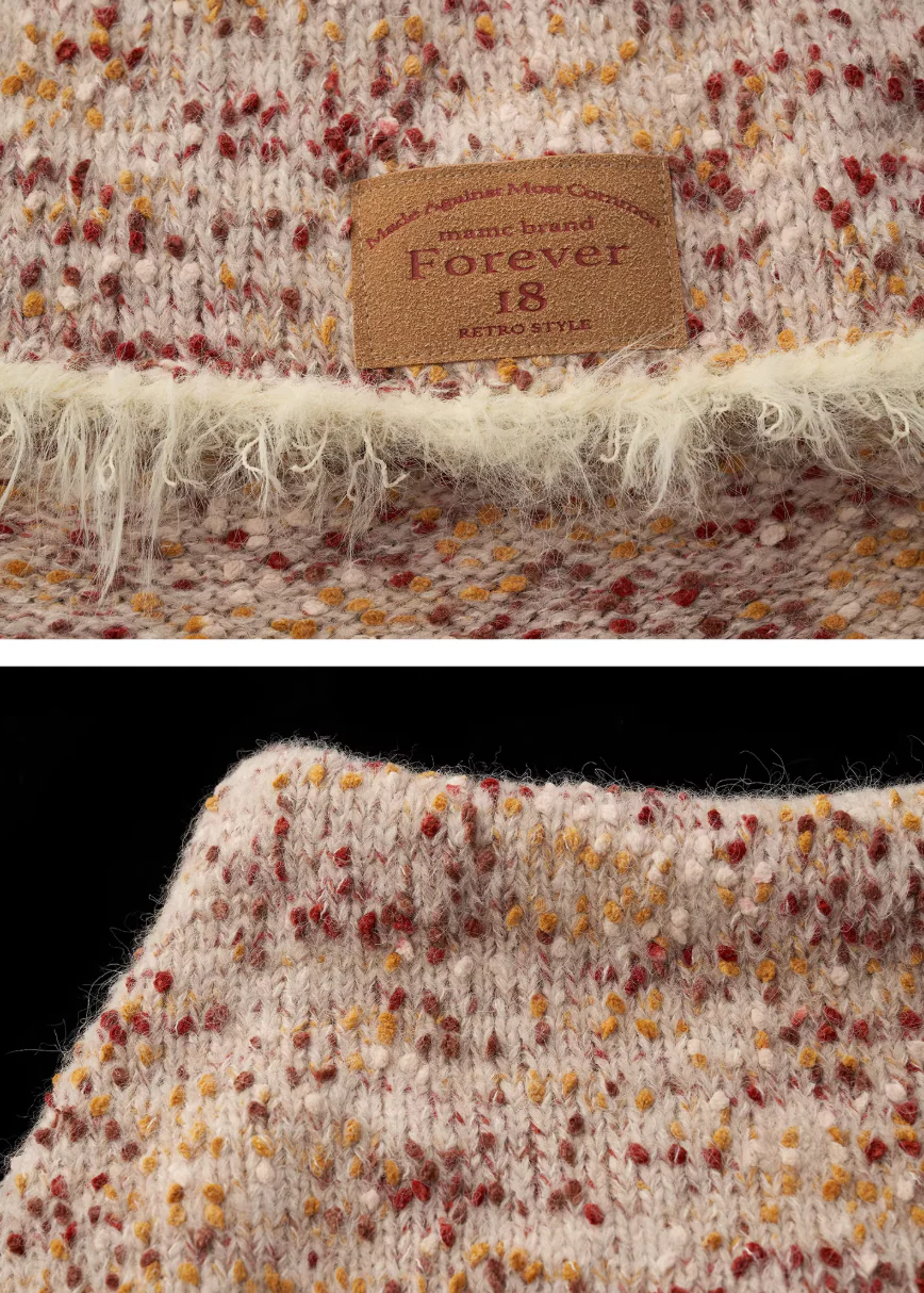 Mixed Grain Slant-Neck Knit - Image 10