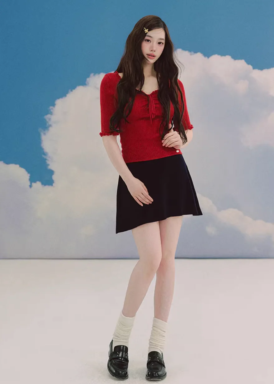 Monet Rouge Jacquard Knit - Image 4