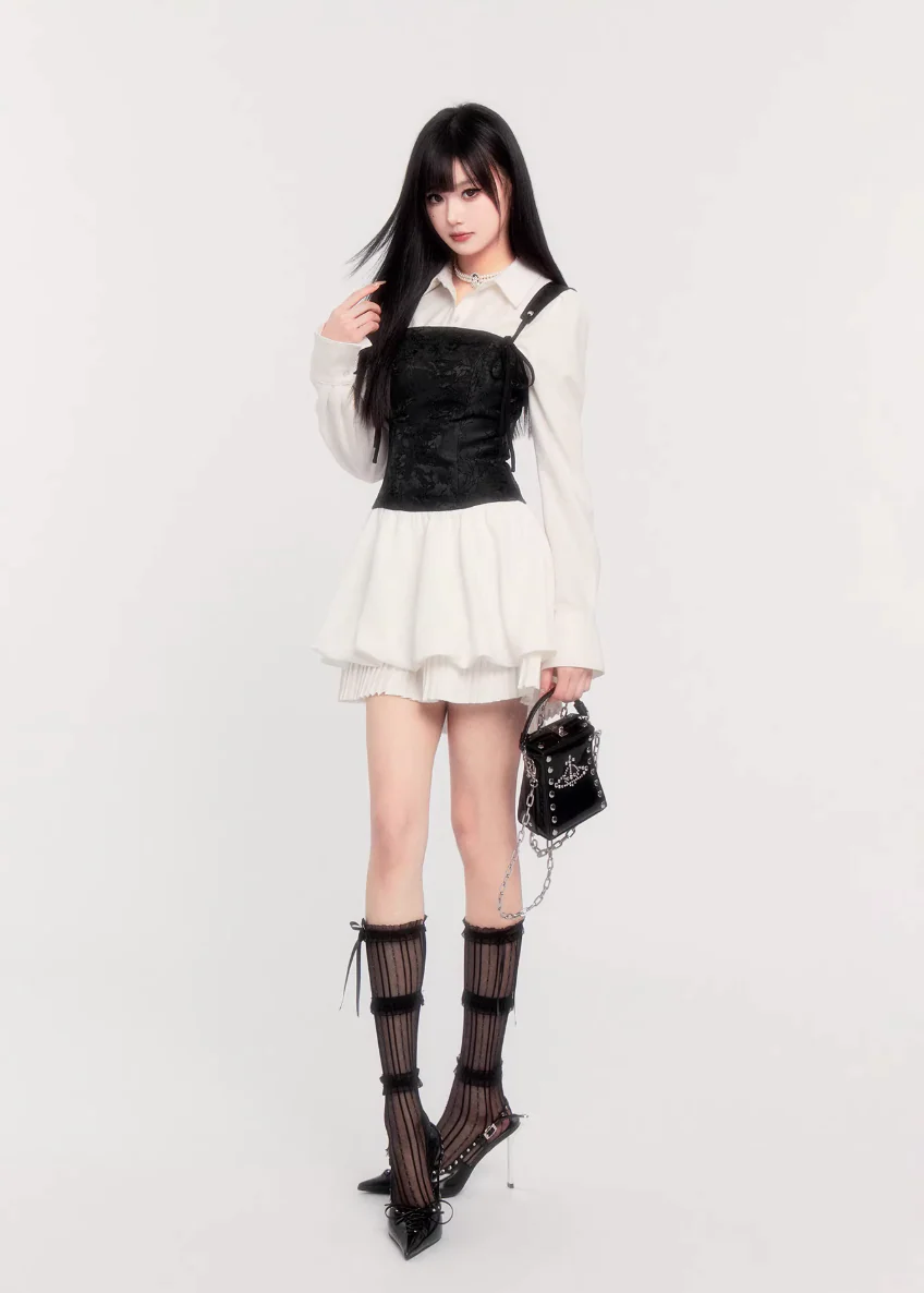 Moonlight Control Suspender Dress