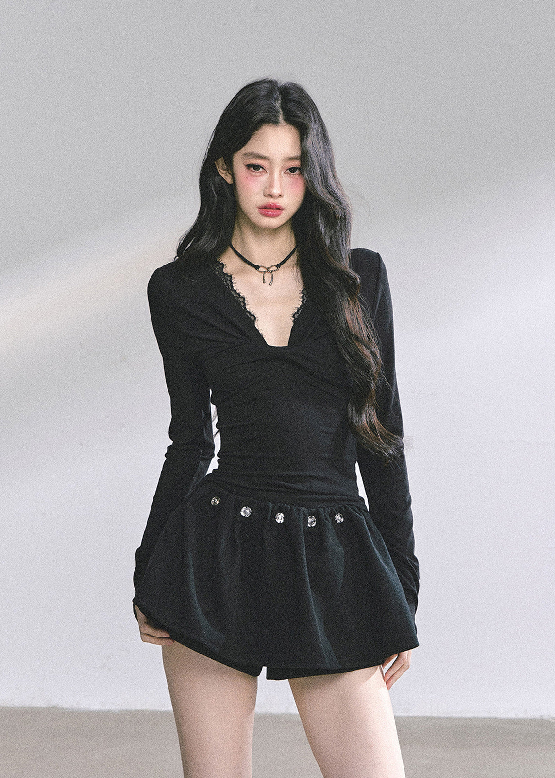 Moonlight Lace V-Neck Top - Image 3