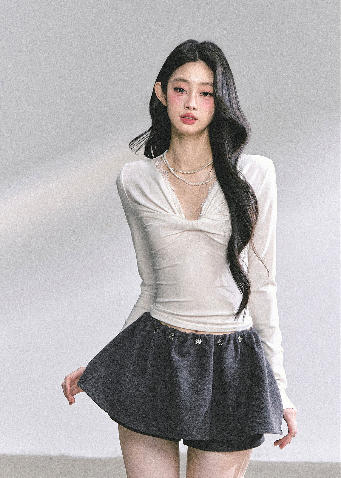 Moonlight Lace V-Neck Top - Image 4