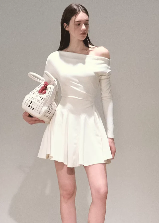 Moonlit Charm Off-Shoulder Dress - Image 6