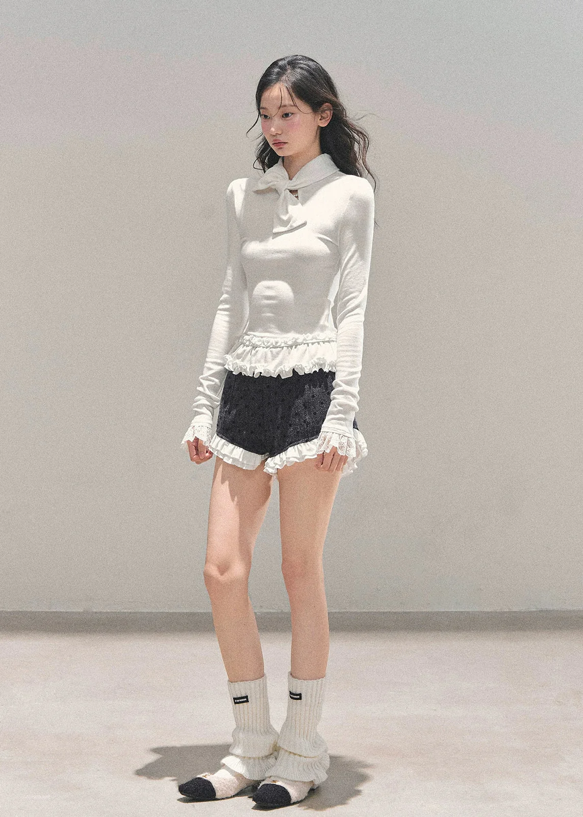 Moonlit Lace Flutter Top - Image 3