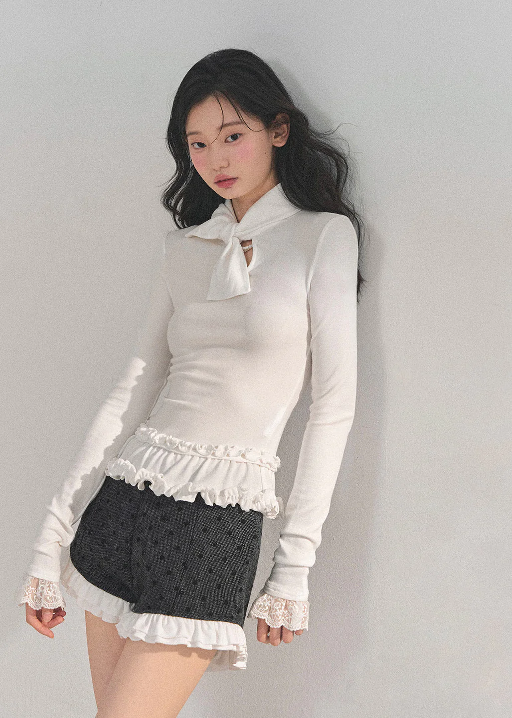 Moonlit Petal Wool Suit Set - Image 7