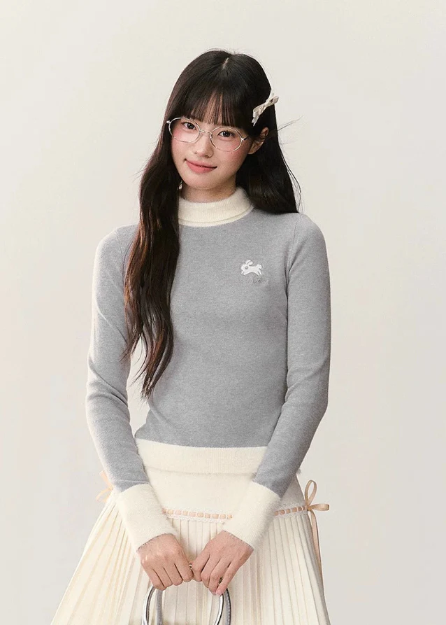 Moonlit Rabbit Cozy Turtleneck - Image 3
