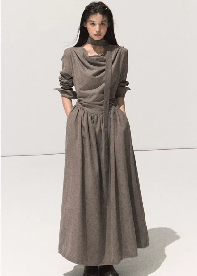 Moonlit Stream Velvet Dress - Image 6