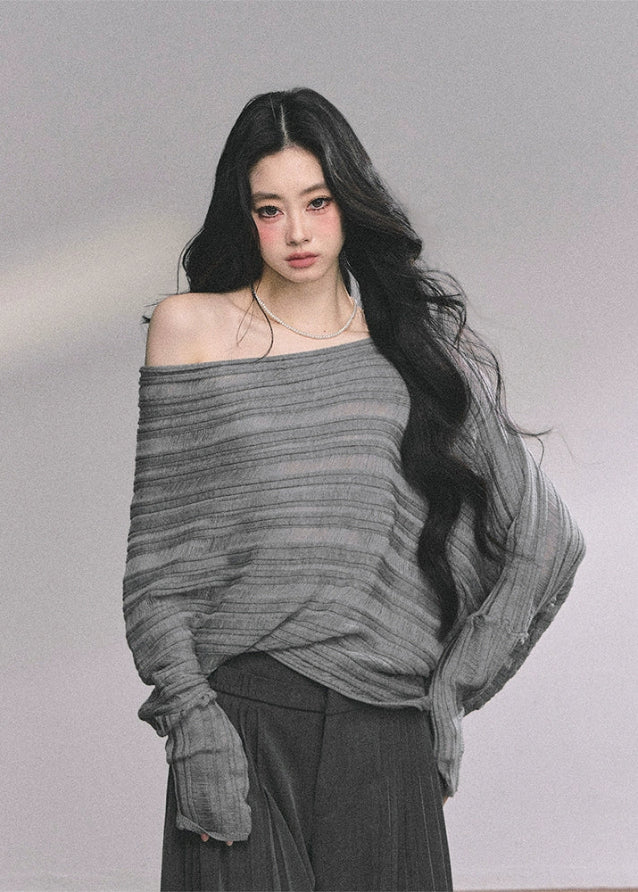 Muse Douce Hollow Soft Sweater - Image 2