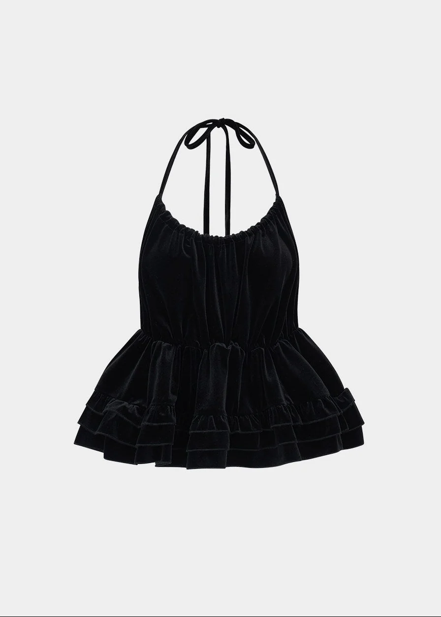 Noir Ballet Velvet Camisole - Image 10