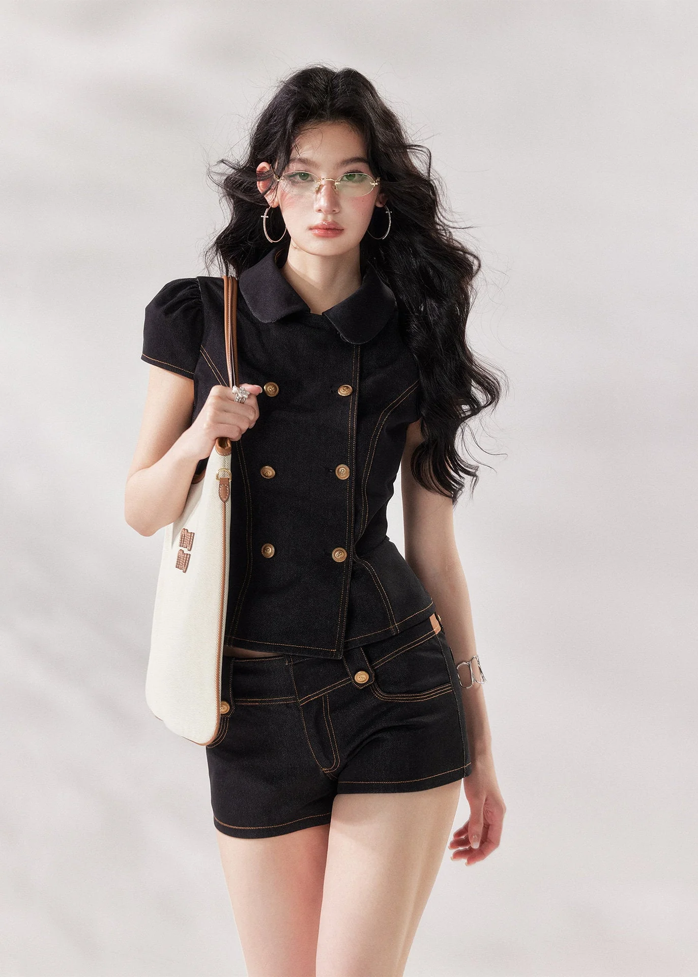 Noir Structured Denim Set - Image 5
