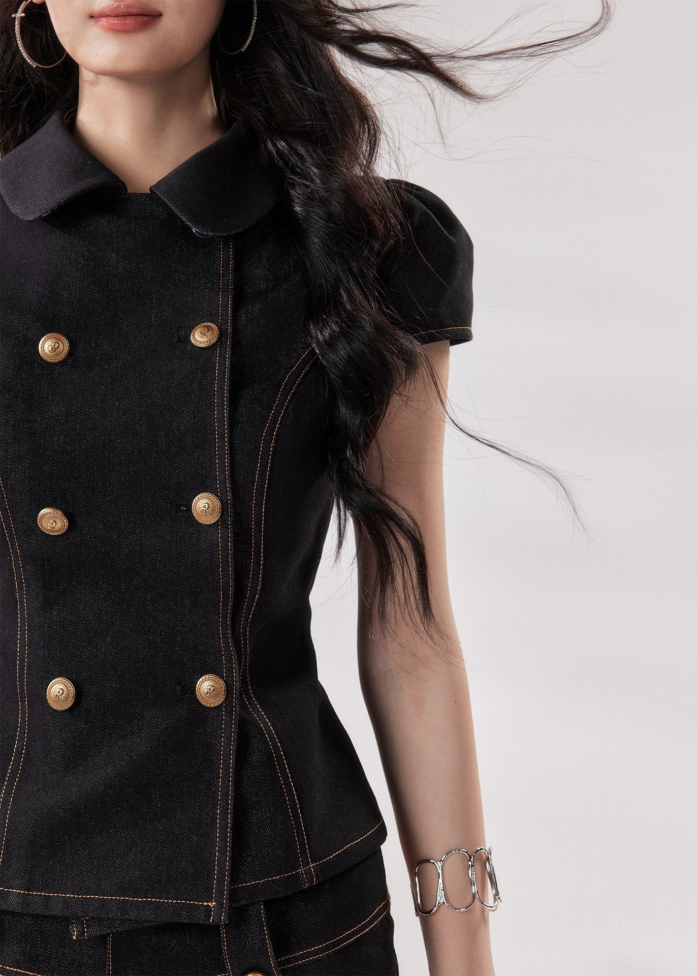 Noir Structured Denim Set - Image 6