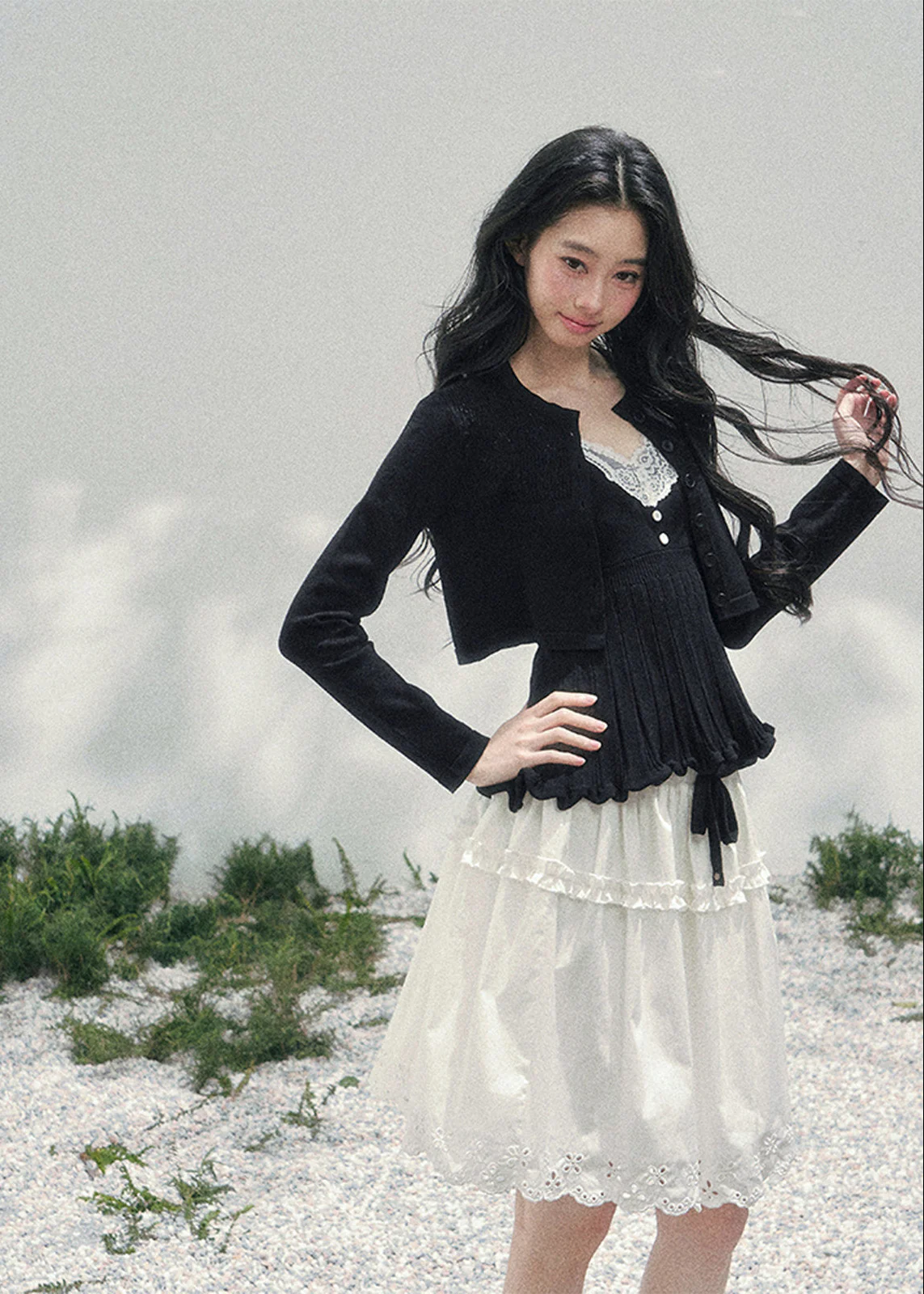 Noir Whisper Lace Twinset - Image 4