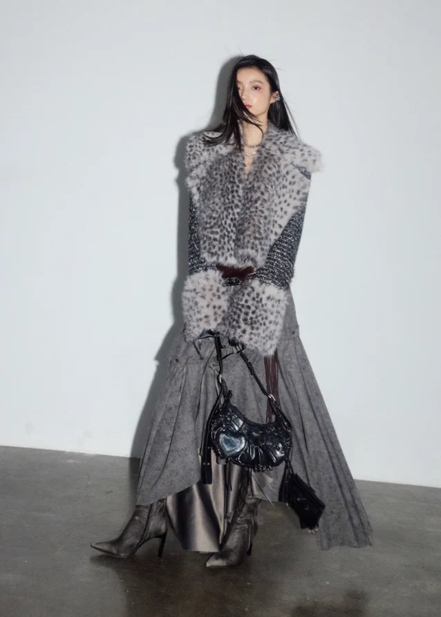 Nomad Leopard Mist Fur Jacket - Image 7