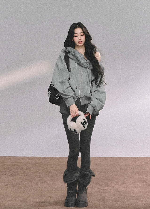 Nordic Neige Fur-Trimmed Winter Set - Image 4