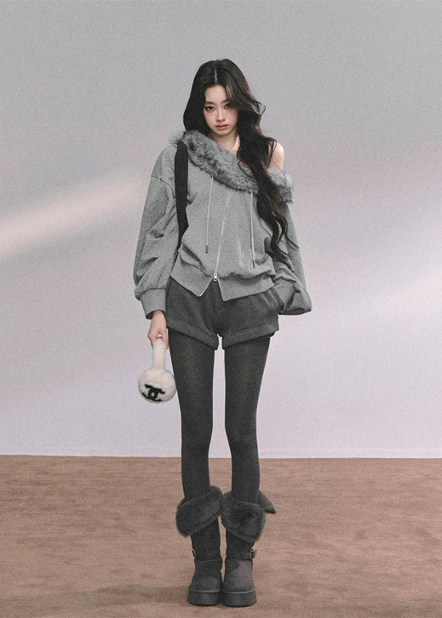 Nordic Neige Fur-Trimmed Winter Set - Image 5