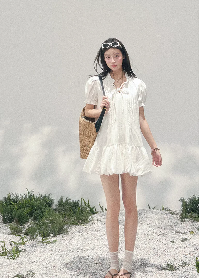 Nuage Écolière Pleated Dress - Image 4