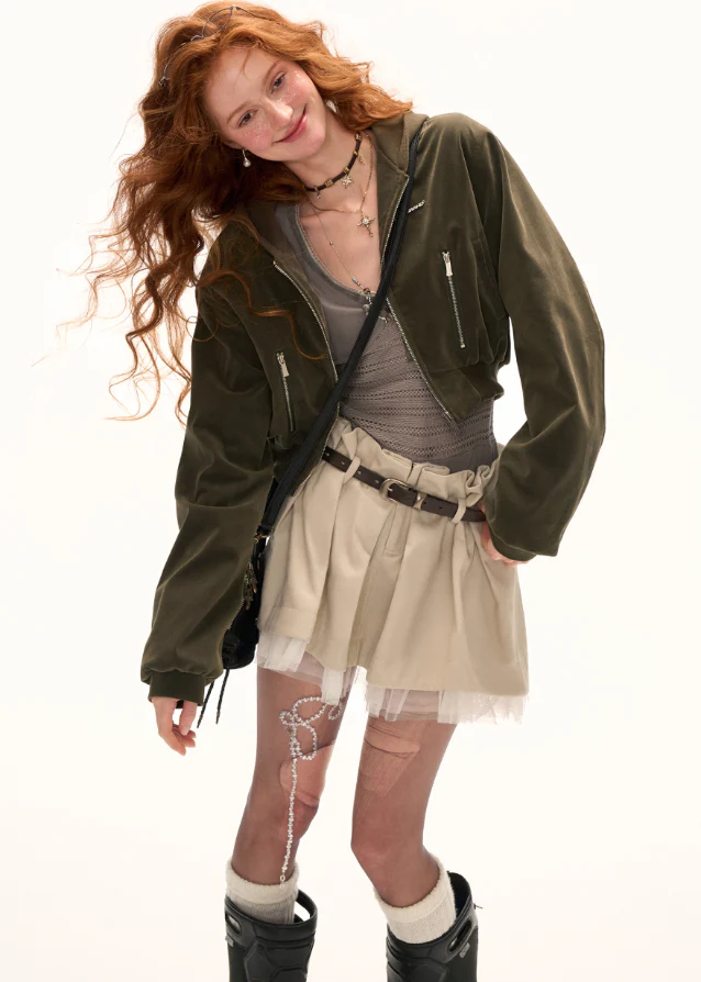 Nubuck Crop Jacket - Image 5