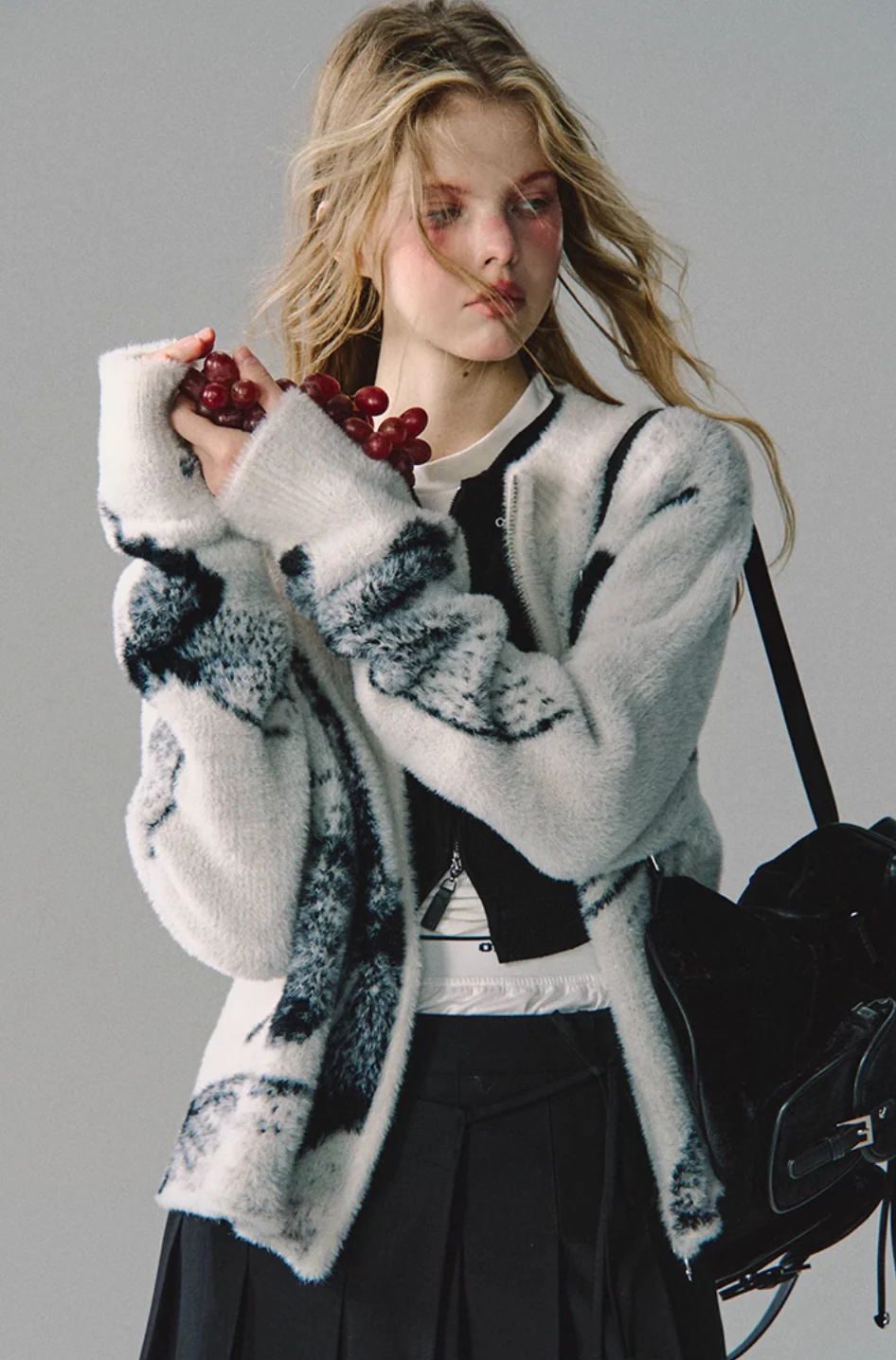 Butterfly Jacquard Double-Zip Cardigan - Image 6