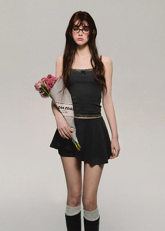 Gray striped knitted high-end suit slim and elegant - Image 4