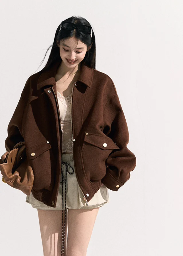 Vintage Wool Cropped Coat - Image 5