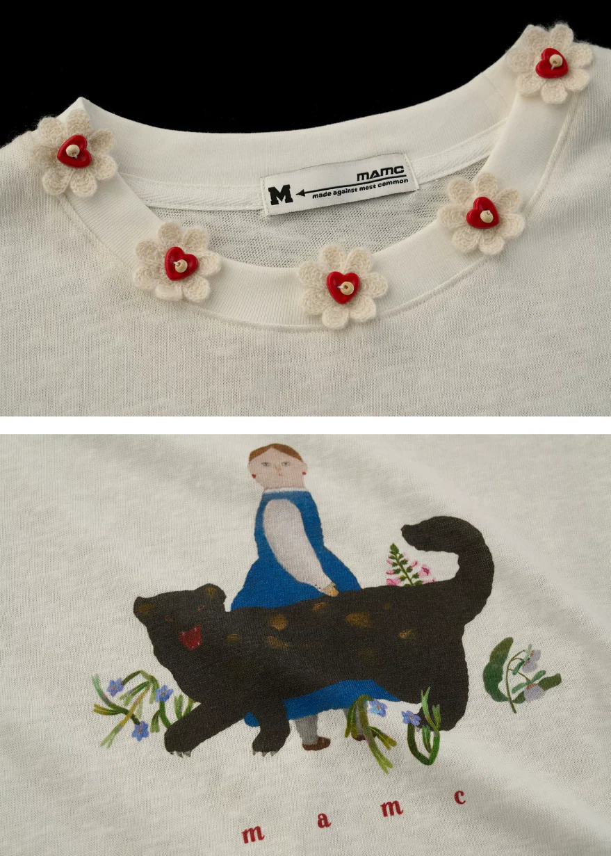 Panther Art Cropped T-Shirt - Image 8