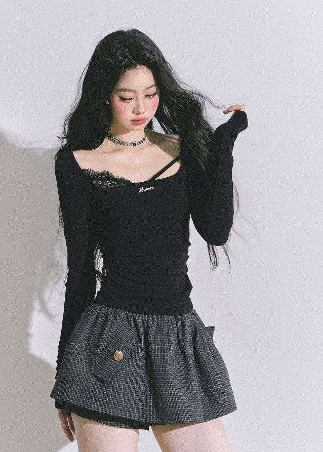 Parisienne Grace Slit Lace Top - Image 5