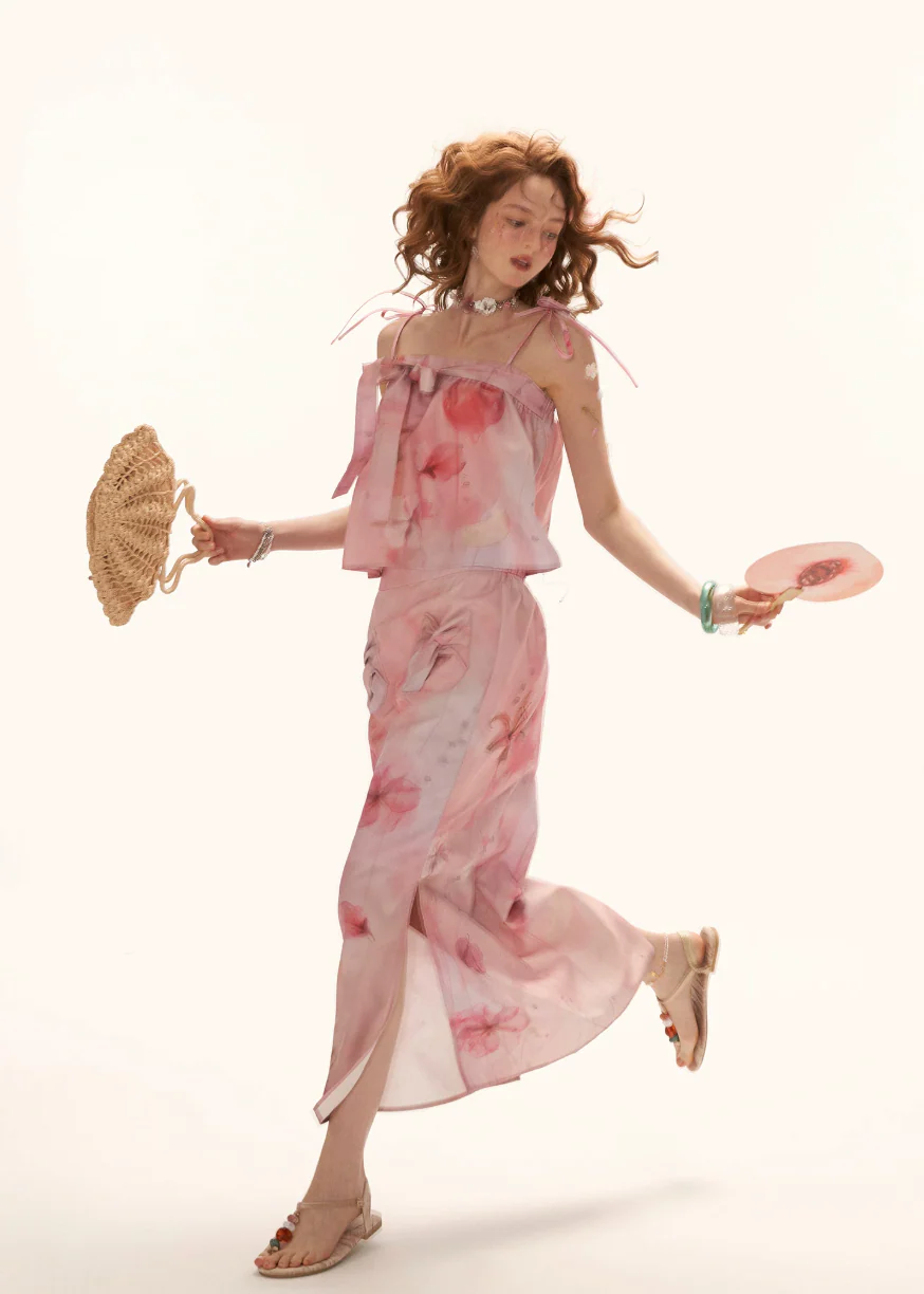 Peach Bloom Bow Camisole - Image 9