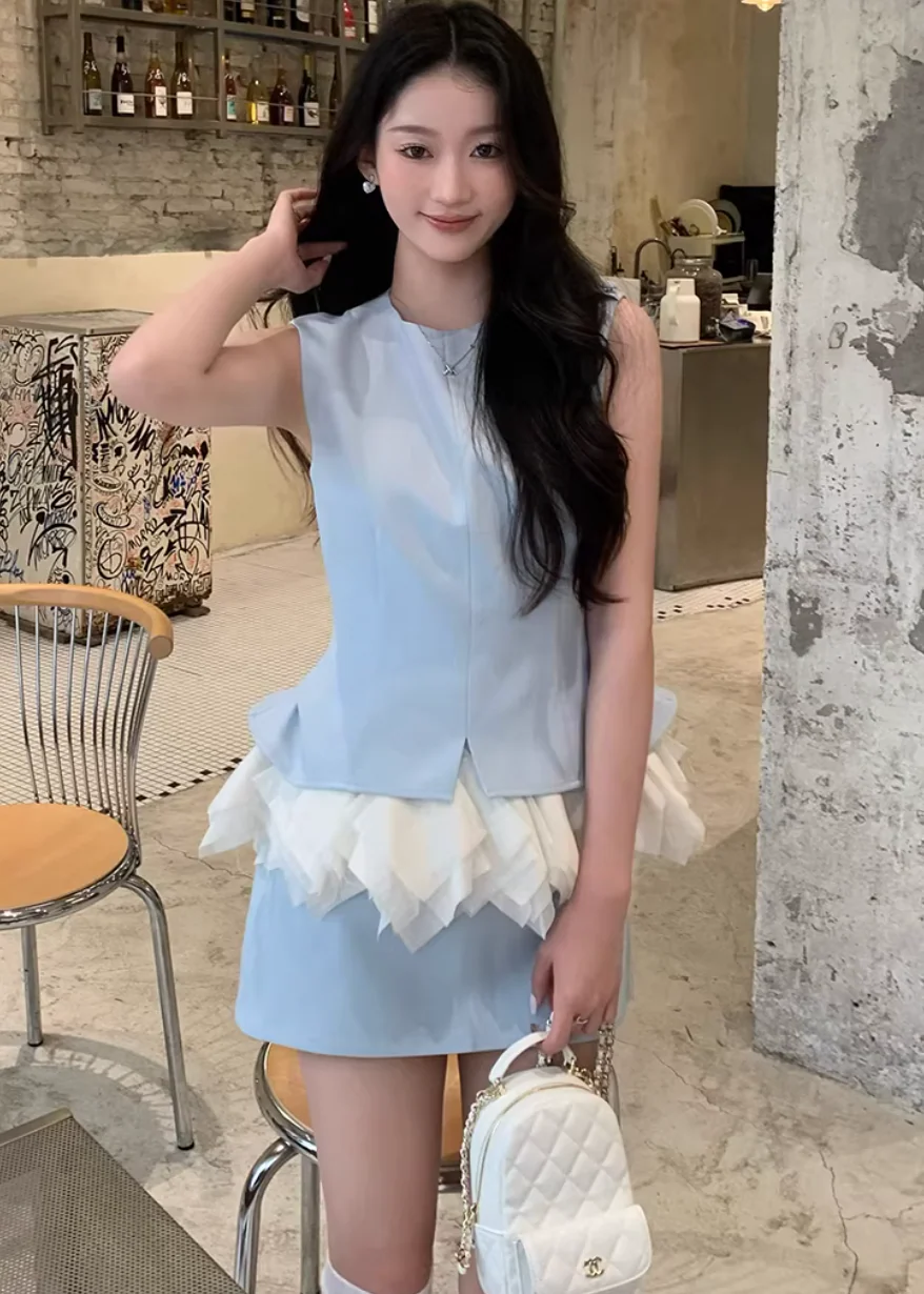 Petal Line Sleeveless Set