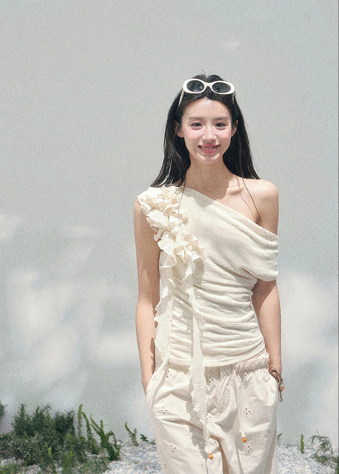 Petale Voile Draped Knit - Image 2