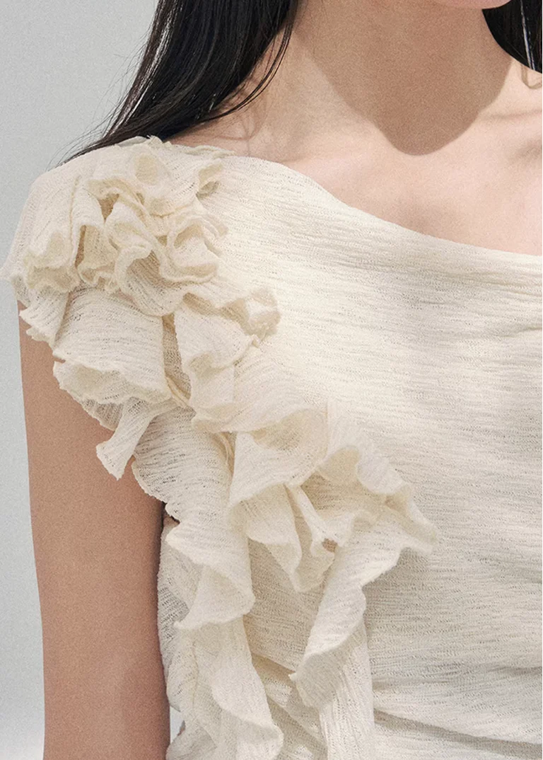 Petale Voile Draped Knit - Image 9