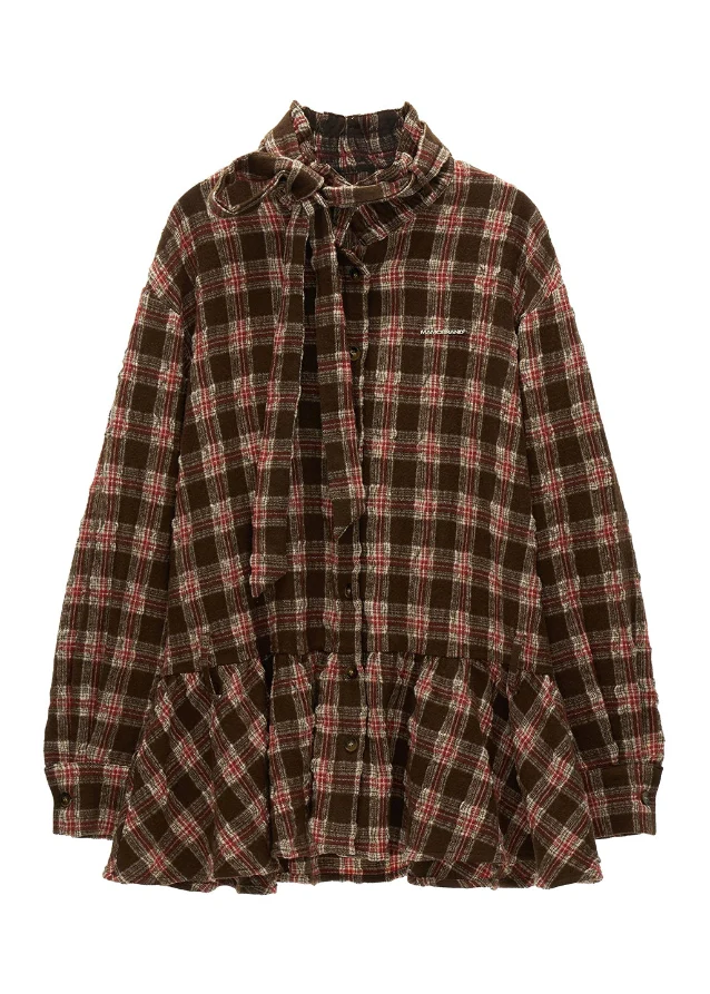 Plaid Bow Dress - Image 9