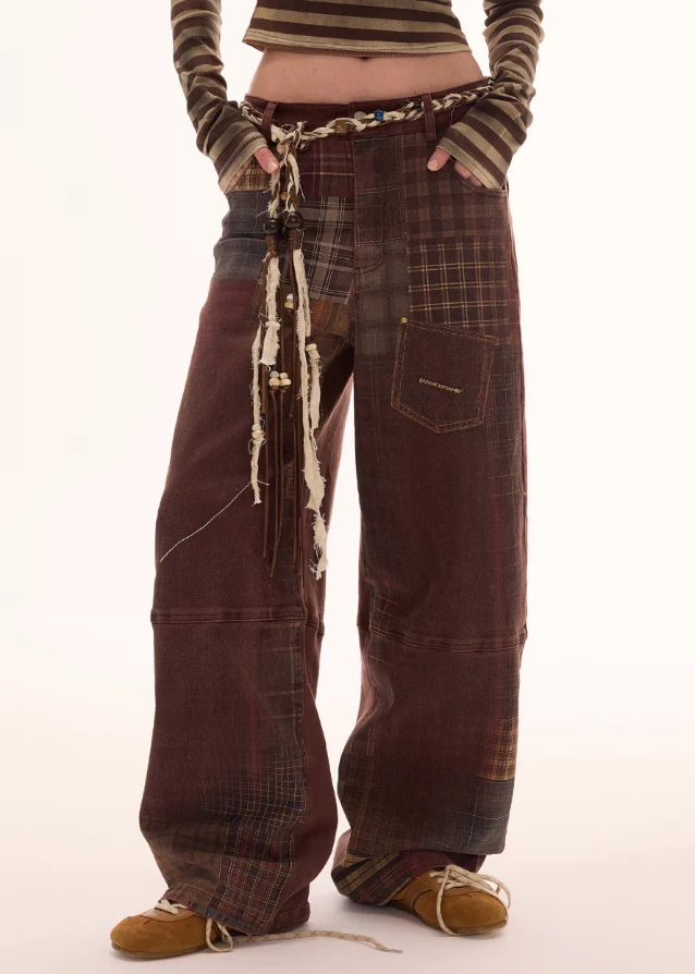 Plaid Print Denim - Image 5