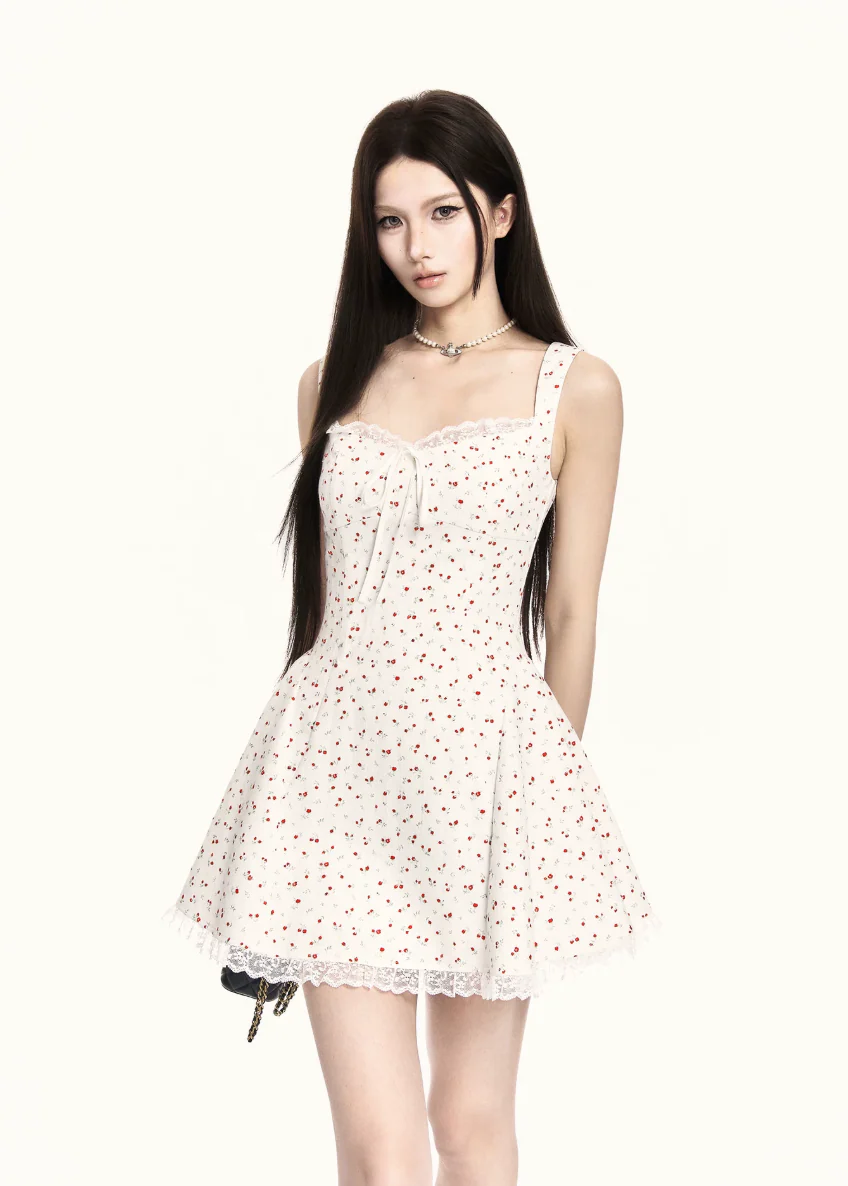 Precision Floral Slip Mini Dress - Image 4