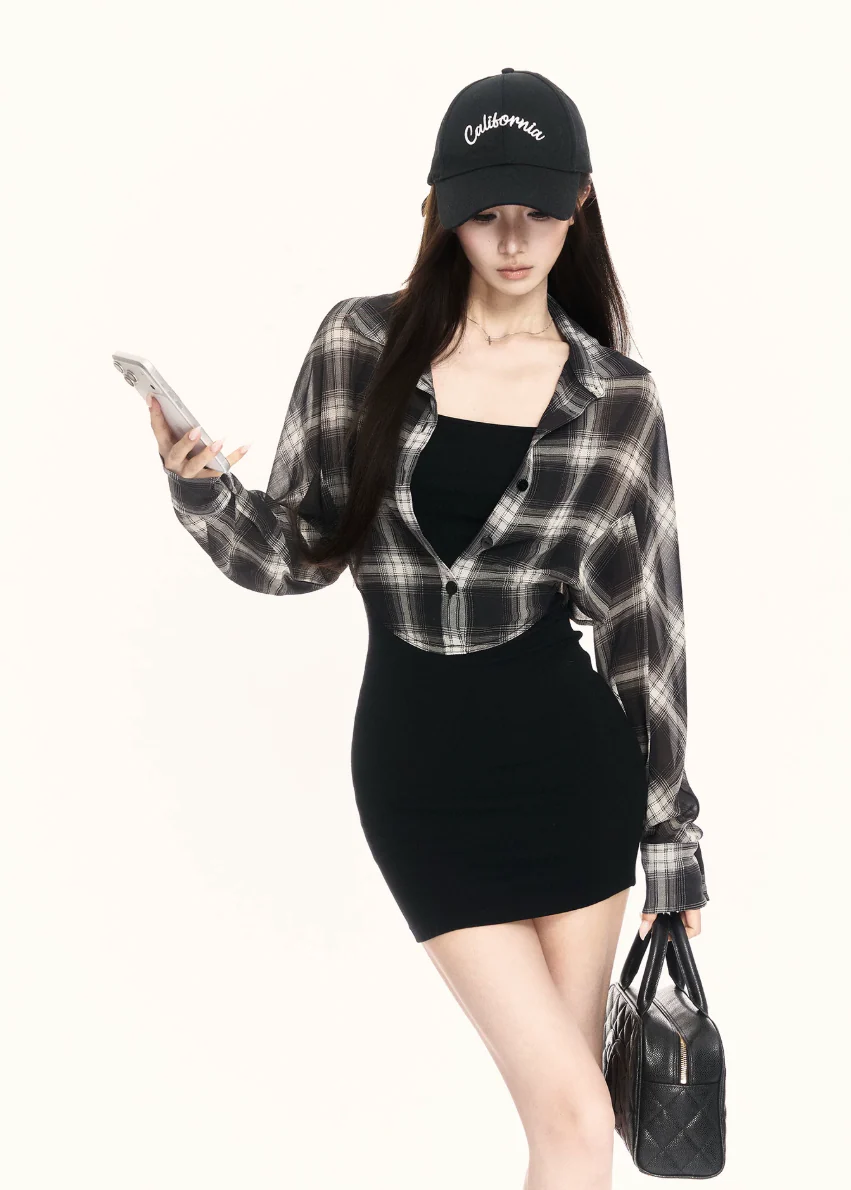 Precision Plaid Two-Piece Dress - Image 7