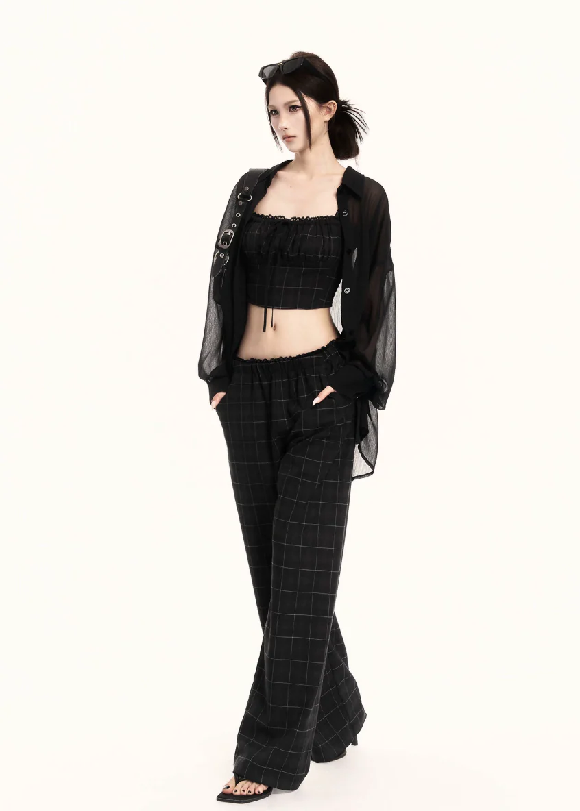 Precision Plaid Two-Piece Set - Image 3