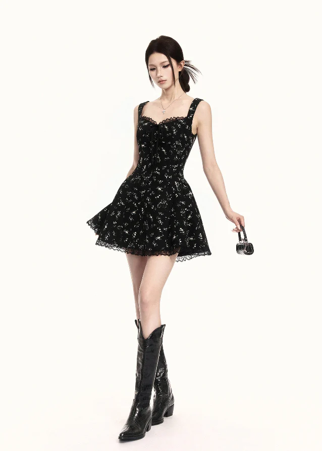 Precision Square Neck Mini Dress - Image 3