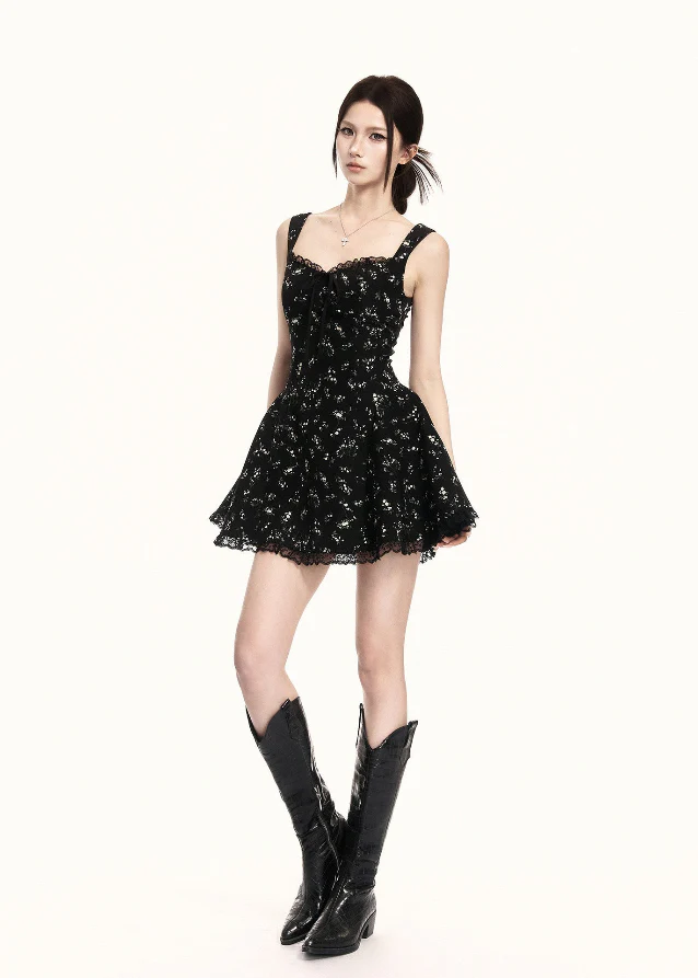 Precision Square Neck Mini Dress - Image 4