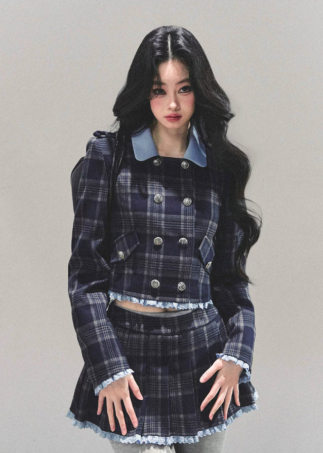 Proust Blue Plaid Academia Set