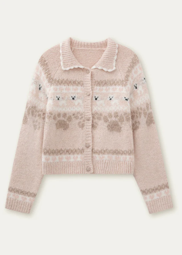 Puppy Fair Isle Cozy Knit Set - Image 10
