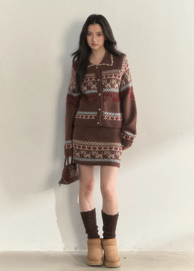 Puppy Fair Isle Cozy Knit Set - Image 12