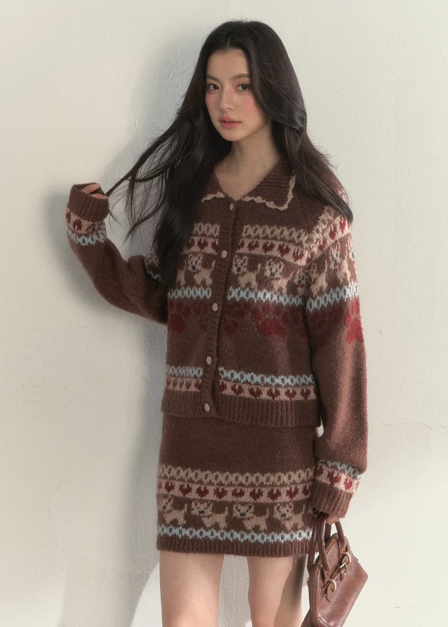 Puppy Fair Isle Cozy Knit Set - Image 3