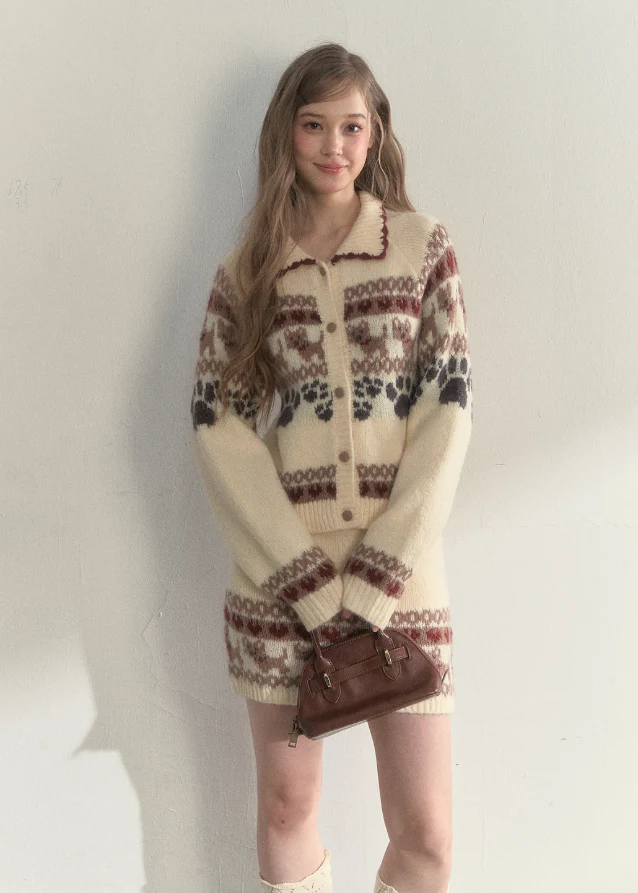 Puppy Fair Isle Cozy Knit Set - Image 4