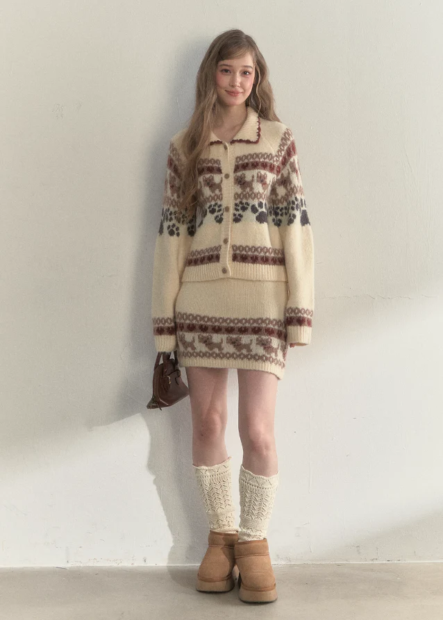 Puppy Fair Isle Cozy Knit Set - Image 5