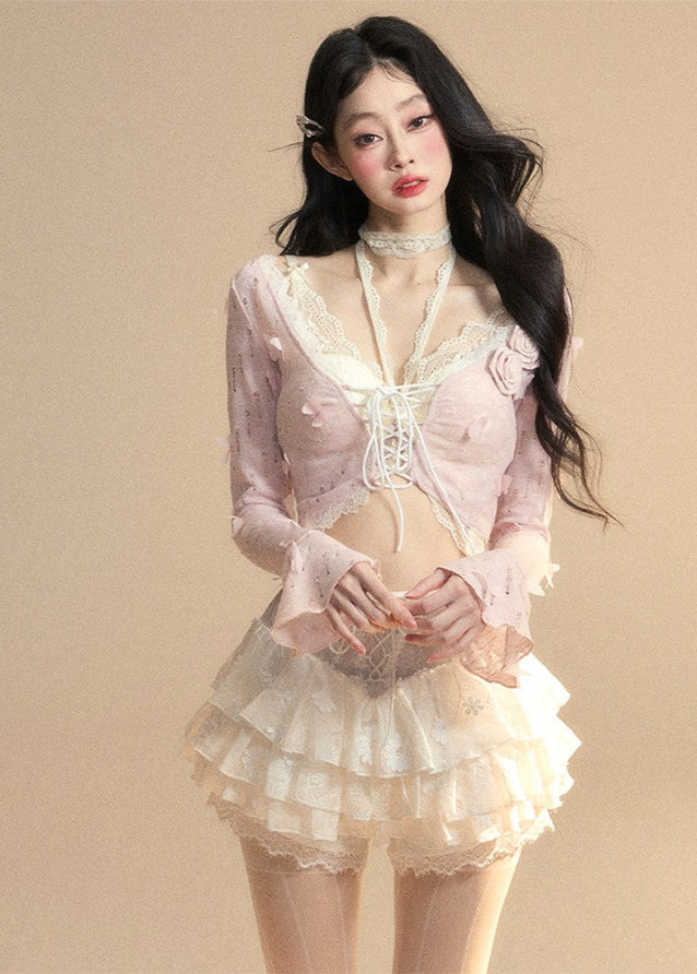 Lace Halter Tee - Image 4