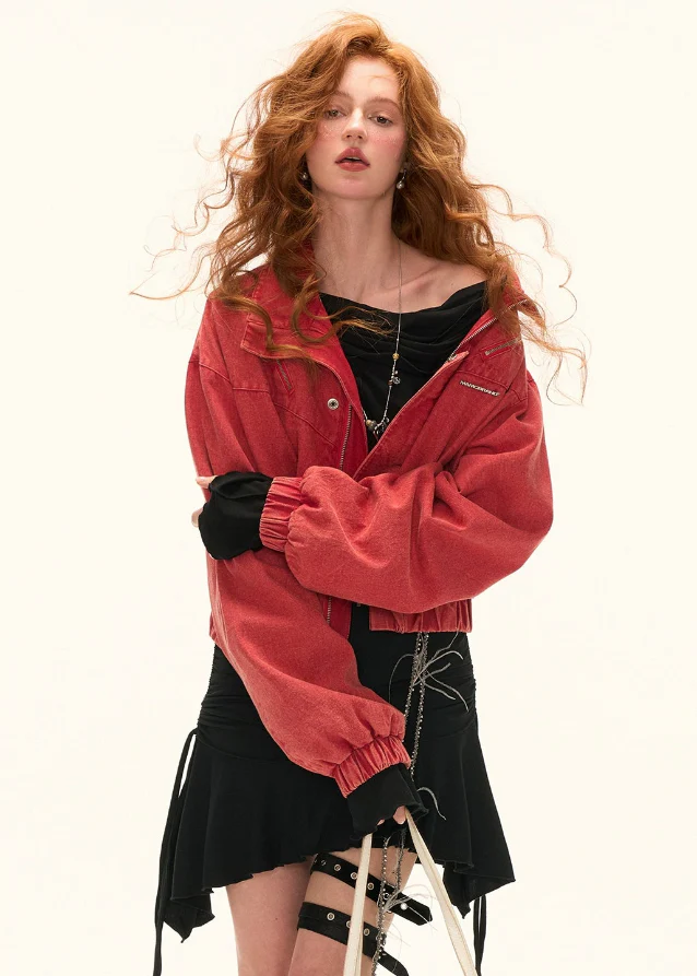 Red Cropped Cargo