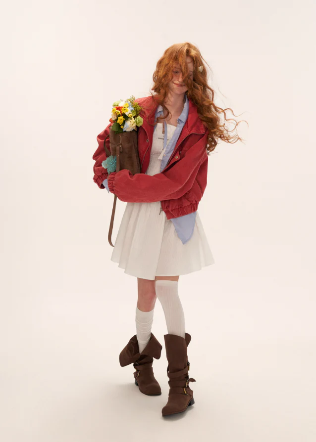 Red Cropped Cargo - Image 4