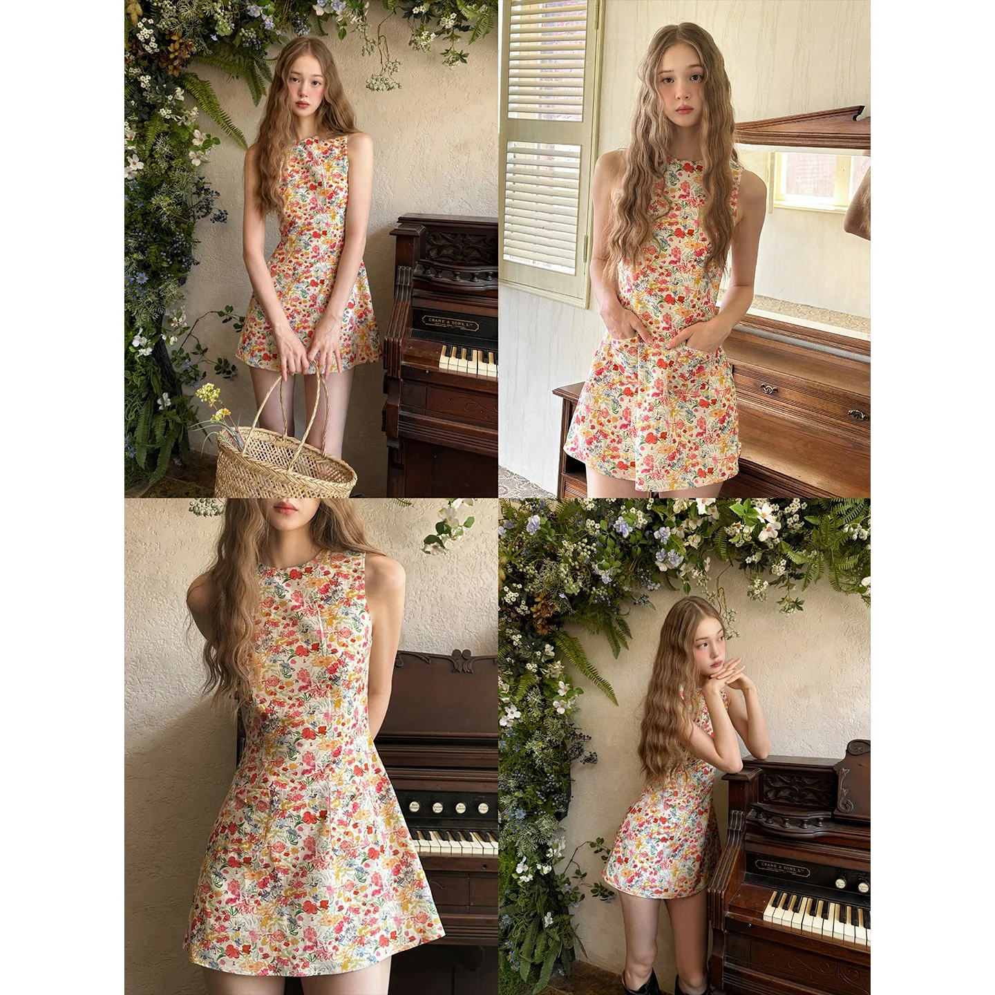 Red floral mini dress - Image 5